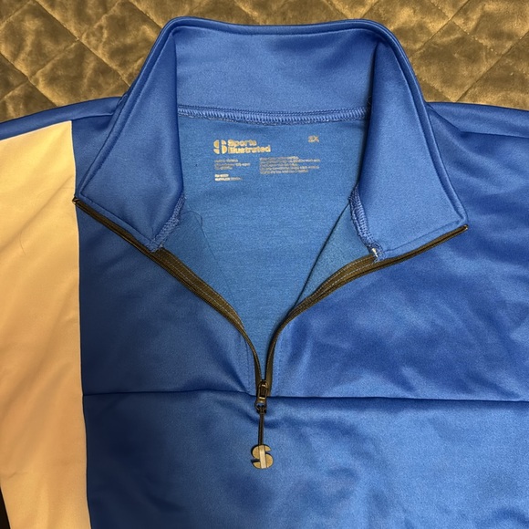 Colorblock Quarter-Zip Pullover - Picture 2 of 5